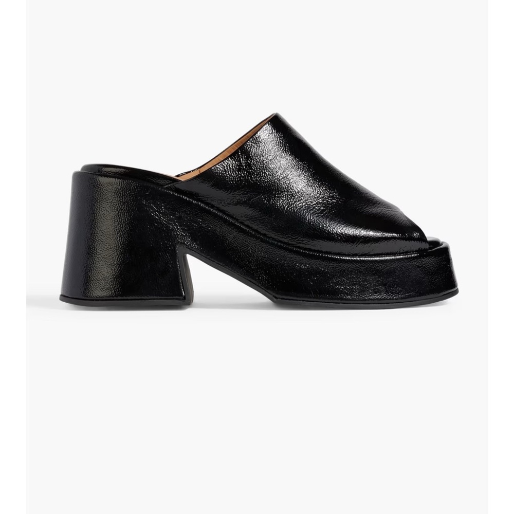 Black Women's Platform Mules